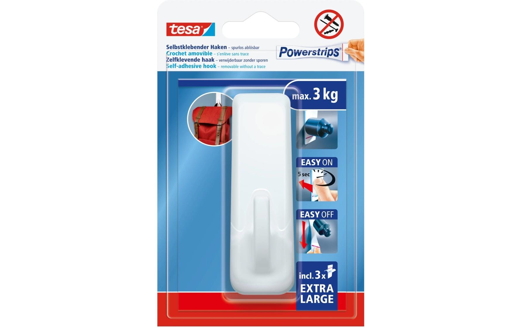Powerstrips Haken XL Rechteckig