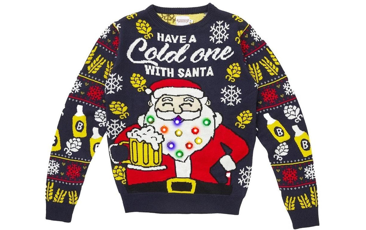 Christmas Sweats Have a Cold One LED