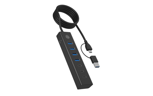 ICY BOX IB-HUB1737-C3, Type-C 7 Port USB3.0