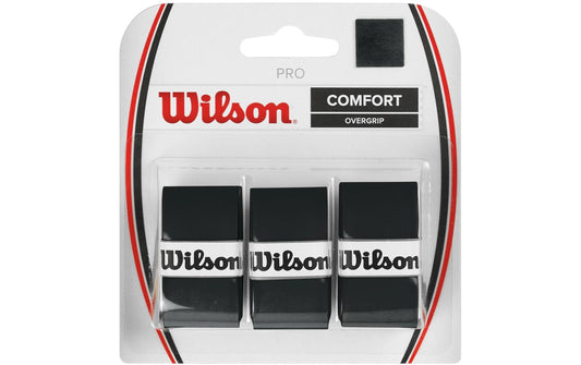 Wilson | Tennsi Grip Pro Overgrip | 3er-Pack, schwarz