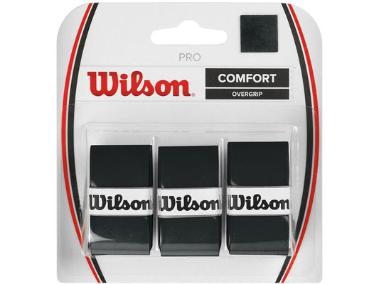 Wilson | Tennsi Grip Pro Overgrip | 3er-Pack, schwarz