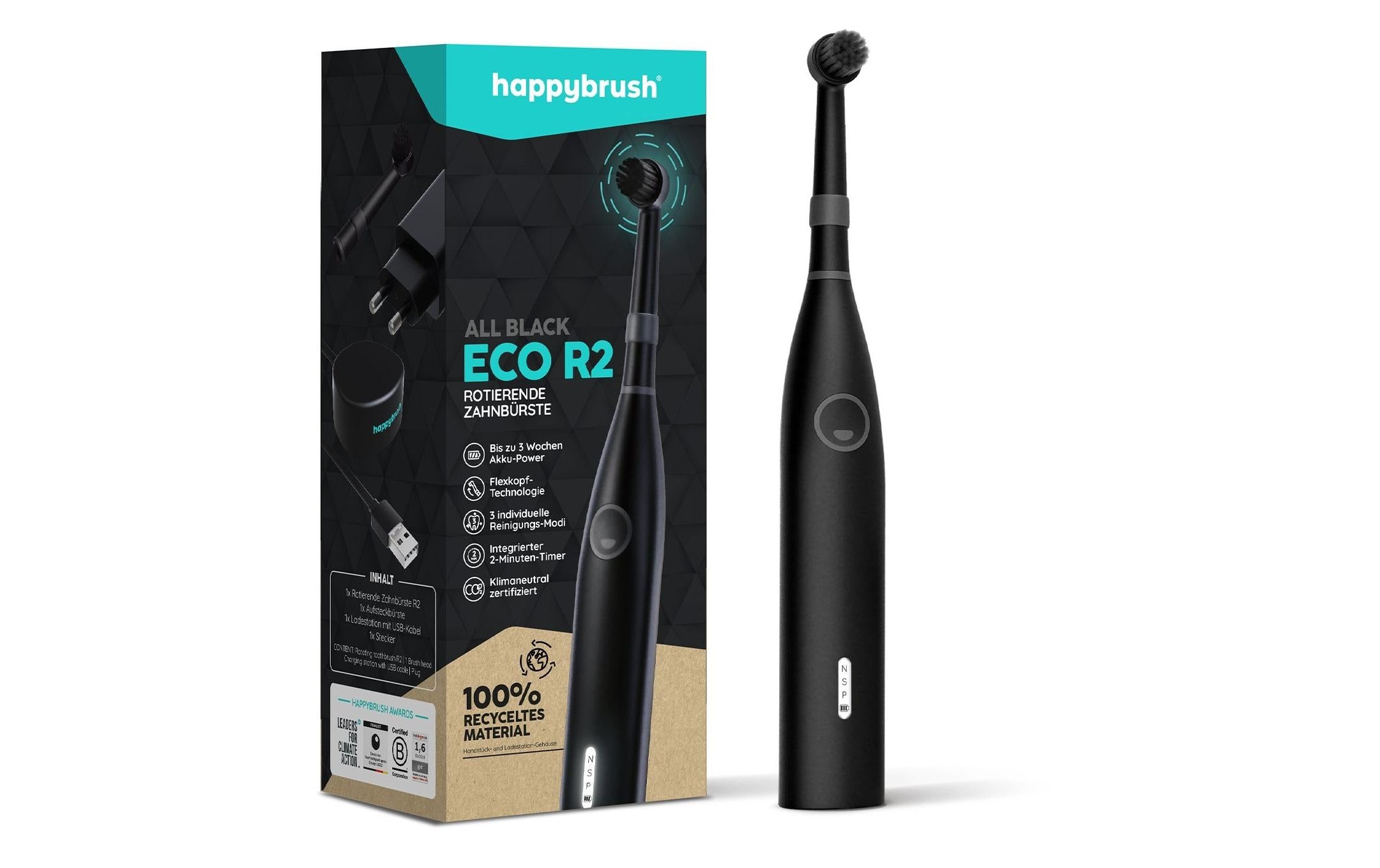 happybrush Elektrische Zahnbürste ECO R2