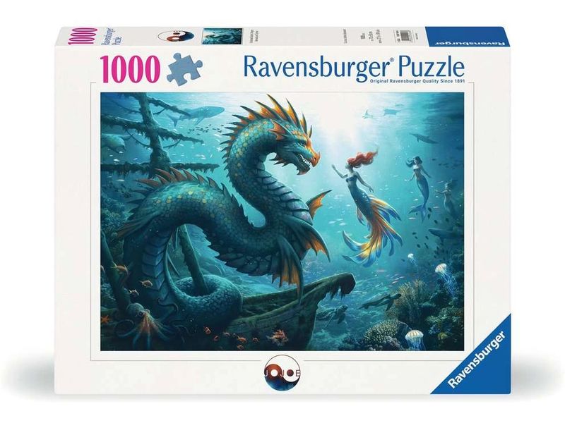 Ravensburger | Puzzle Dragon, Mermaid and Turtles