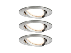 Paulmann | EBL Set Nova Coin | schwenkbar LED 3x6W 2700K 230V Eisen geb