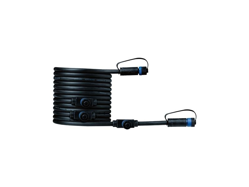 Paulmann | Outdoor Cable 5M 1in-4out | 2x1,5qmm Schwarz Kunststoff
