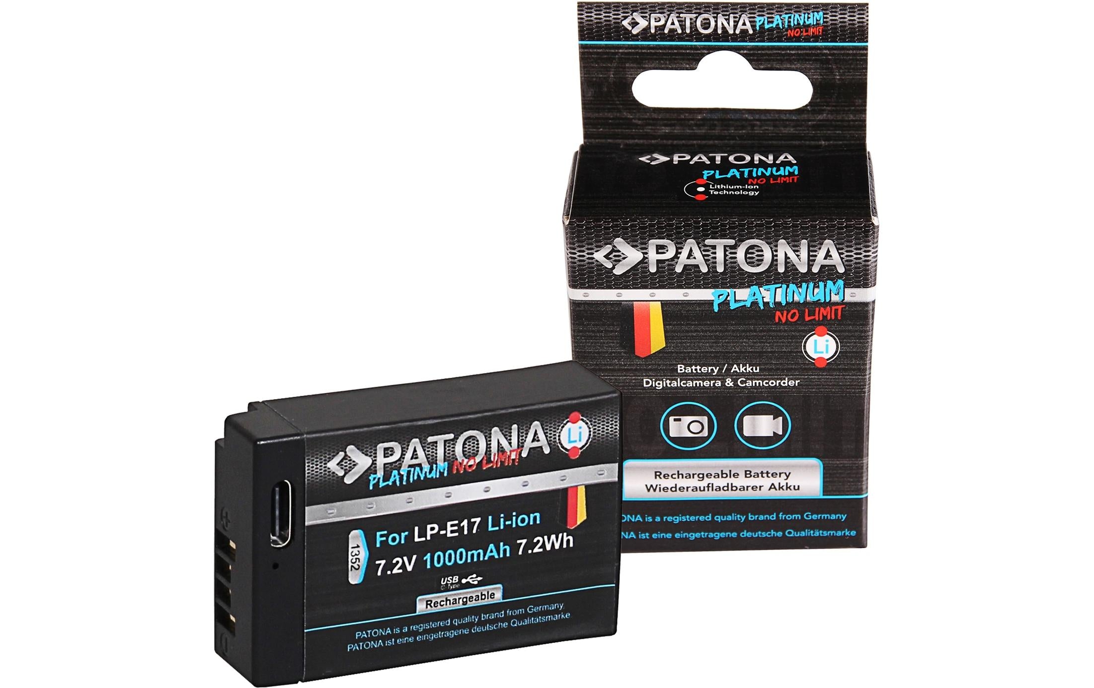 PATONA Platinum Akku mit USB-C LP-E17