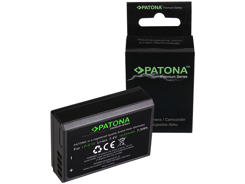 Patona | Premium Akku f. Canon | LP-E10 LPE10 EOS1100D EOS 1100D