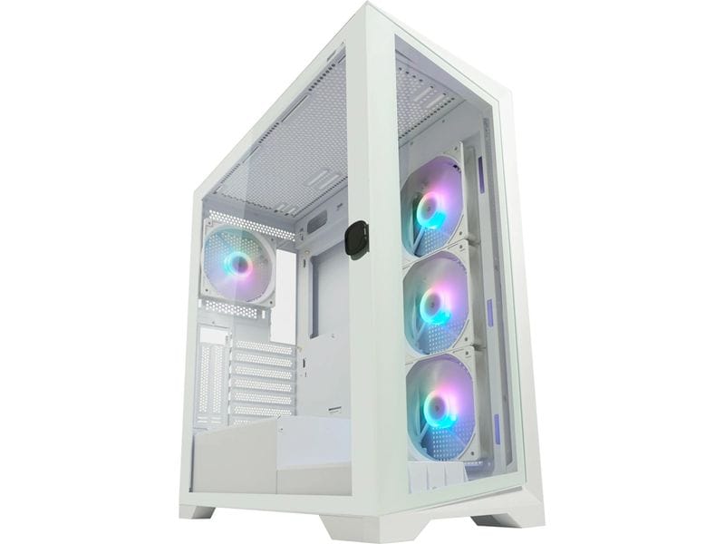 LC-Power | Midi Tower LC-806W-ON | Weiss, 2x 2,5 + 1x 3,5 intern