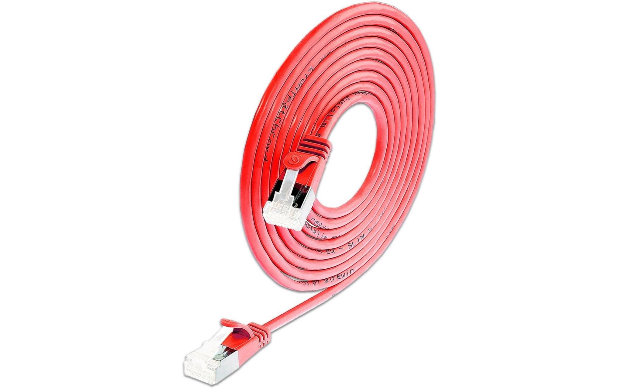 SLIM, Slimpatchkabel RJ-45, Cat 6A, U/FTP,