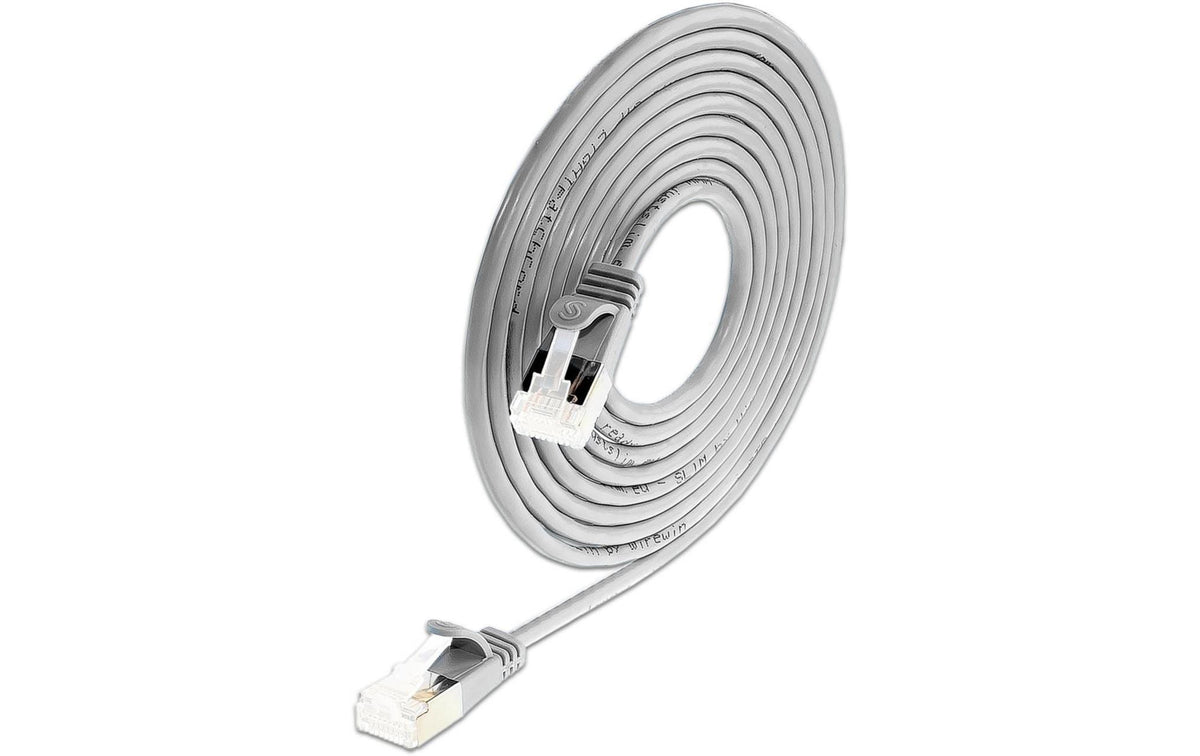 SLIM, Slimpatchkabel RJ-45, Cat 6A, U/FTP,