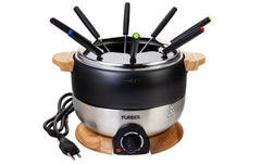 FURBER | Fondue-Set 8 Person | 8 Pers., Edelstahl, 800 Watt