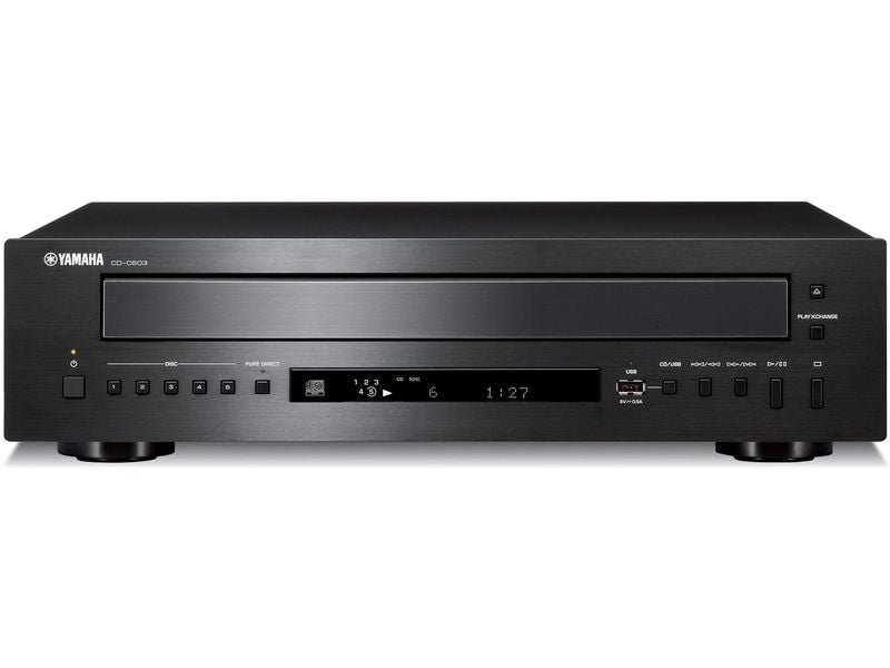 Yamaha | CD-C603 CD-Wechsler | Schwarz, 5 CDs, Pure-Direct, USB
