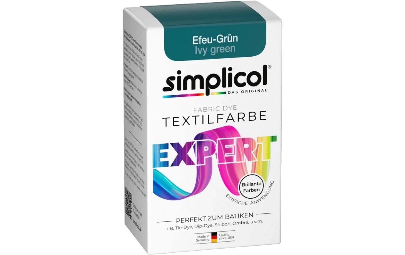 Simplicol, Textilfarbe Expert Efeugrün, 150