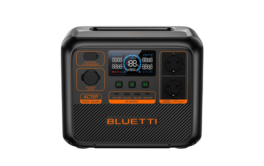 BLUETTI | AC70P Power Station 1000W | 864Wh / 10.7kg - Tragbare Powerstatio
