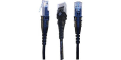 Patchsee | ThinPATCH Cat.6A U/FTP Patchkabel | 7.9m, Schwarz, LED-Identifikation