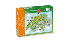 Carta.Media | Puzzle Wildtiere in der Schweiz | 200 Teile