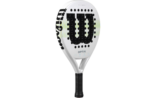 Wilson | Padelracket Optix V1 White | Rund, Carbon Rahmen, EVA-D 22