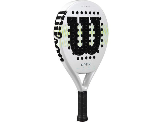 Wilson | Padelracket Optix V1 White | Rund, Carbon Rahmen, EVA-D 22