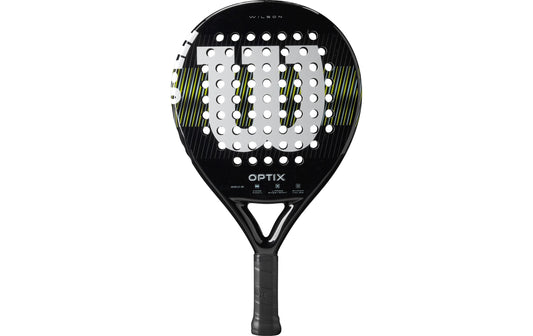 Wilson | Padelracket Optix V1 Black | Rund, Carbon Rahmen, EVA-D 22