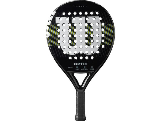 Wilson | Padelracket Optix V1 Black | Rund, Carbon Rahmen, EVA-D 22