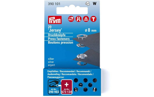 Prym Druckknöpfe Jersey , silber