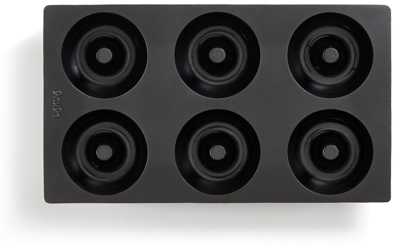 Lékué, Donut-Backform Silikon, Schwarz, 6 M