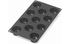 Lékué, Muffin Backform Silikon, Schwarz, 11