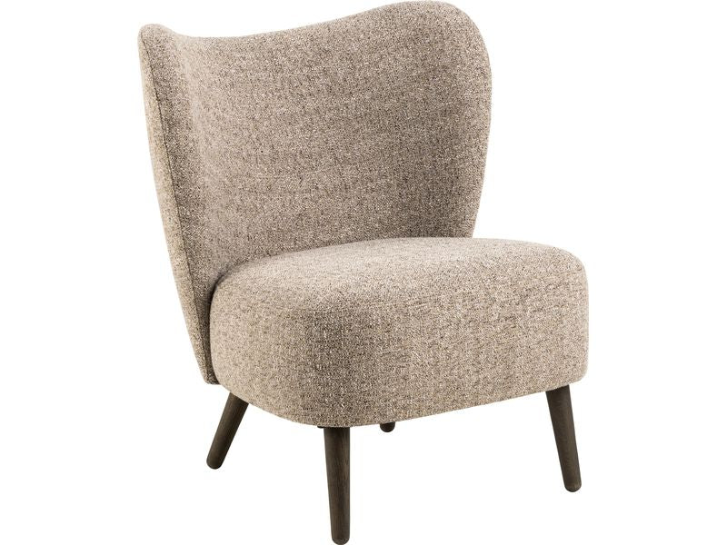 AC Design | Sessel Elmont | Stahl/Eiche, Beige