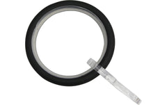 Gardinia | Vorhangringe mit Gleieinlage,10Stk | Schwarz matt, Metall