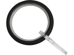 Gardinia | Vorhangringe mit Gleieinlage,10Stk | Schwarz matt, Metall