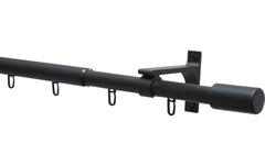 Gardinia Vorhangstange Theos, Schwarz matt