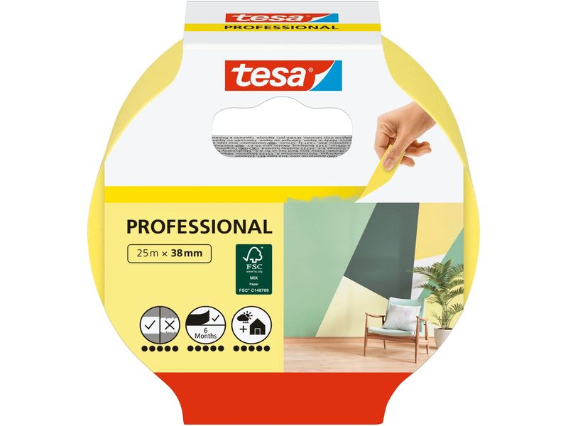 tesa | Malerkrepp Professional | 25m x 38mm