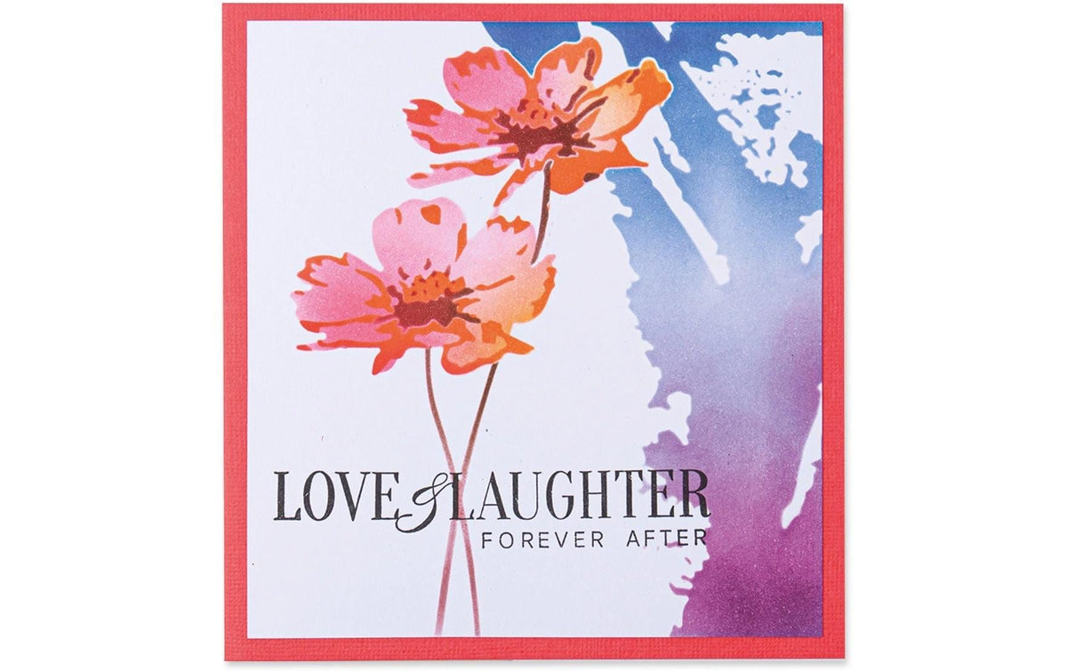Sizzix Stempel Set Schablone Blume