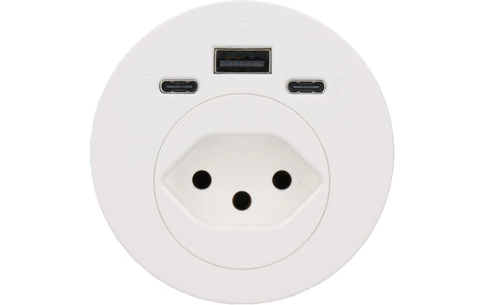 Anschlussfeld Einbau weiss 1x Typ 13