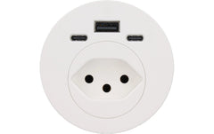 Anschlussfeld Einbau weiss 1x Typ 13