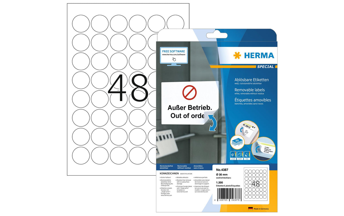Herma Universal-Etiketten 30mm 4387