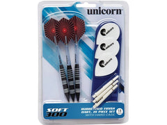 Unicorn | Softdart E300 18g | schwarz, 3 Stück