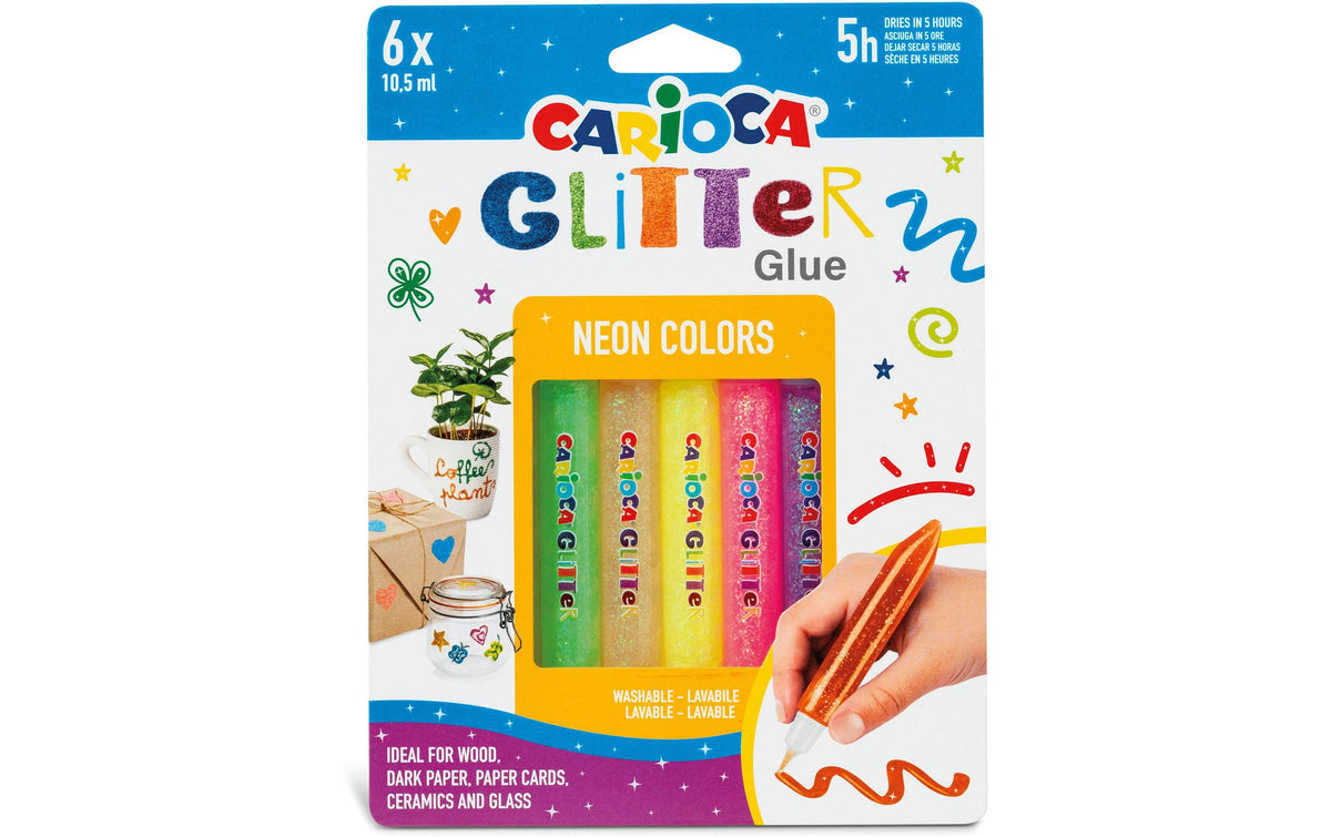 Carioca Glitzerstifte Fluo Colors