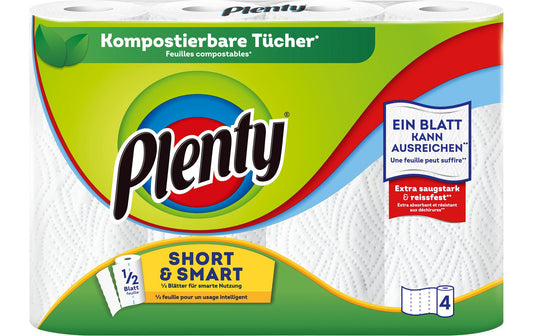 Plenty, Haushaltspapier Short & Smart 4 Rol