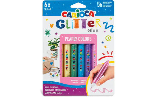 Carioca, Glitzerstift Glitter Glue Pearl 6
