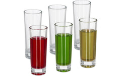 relaxdays | Schnapsgläser-Set | 6 Stück, Glas