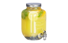 relaxdays | Getränkespender | Glas, 3.5 Liter