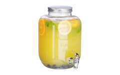 relaxdays | Getränkespender | Glas, 5 Liter