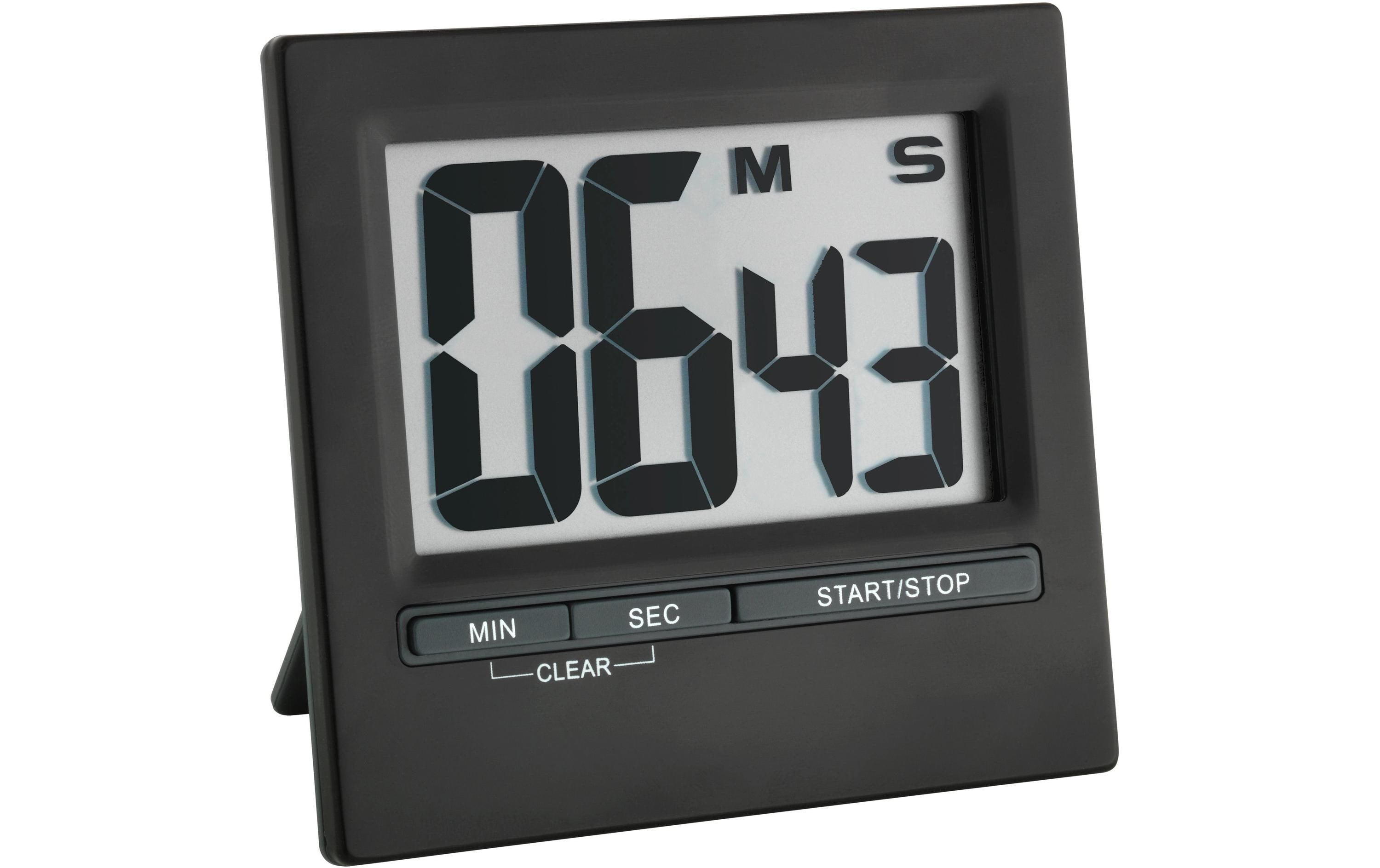 TFA Timer mit Stoppuhr Digital, schwarz