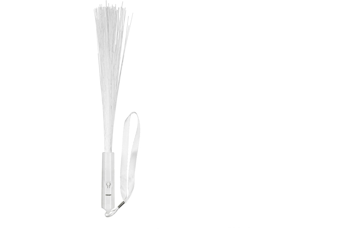 Partydeco LED Stab Glasfaser weiss