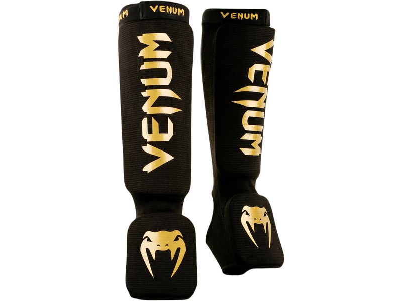 Venum | Kontact Shin Guards | Schwarz/Gold, S