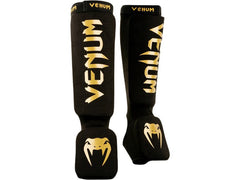 Venum | Kontact Shin Guards | Schwarz/Gold, S