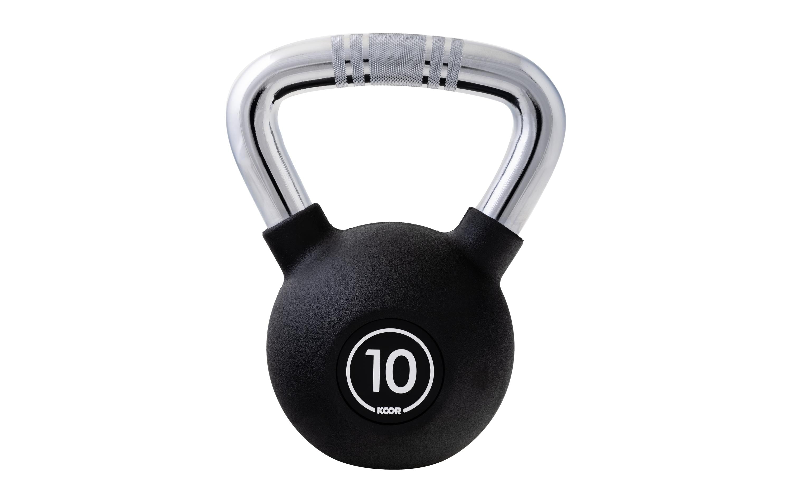 KOOR, Kettlebell 10 kg, Schwarz