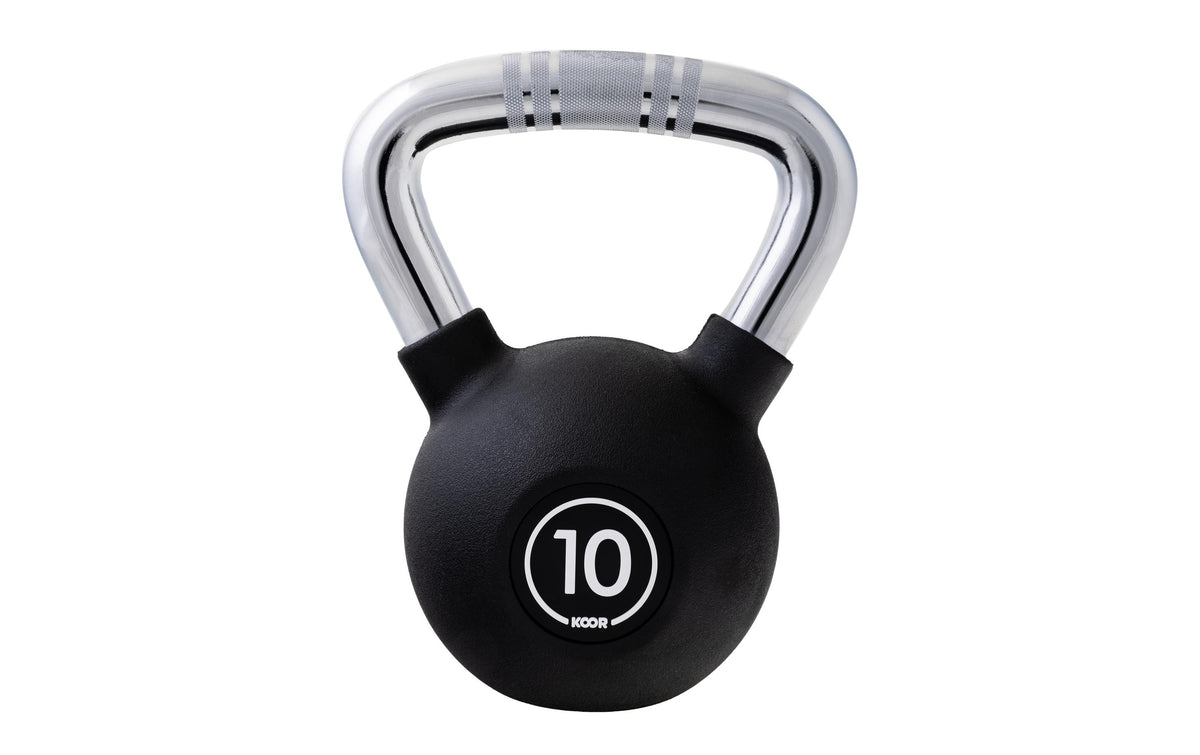 KOOR, Kettlebell 10 kg, Schwarz