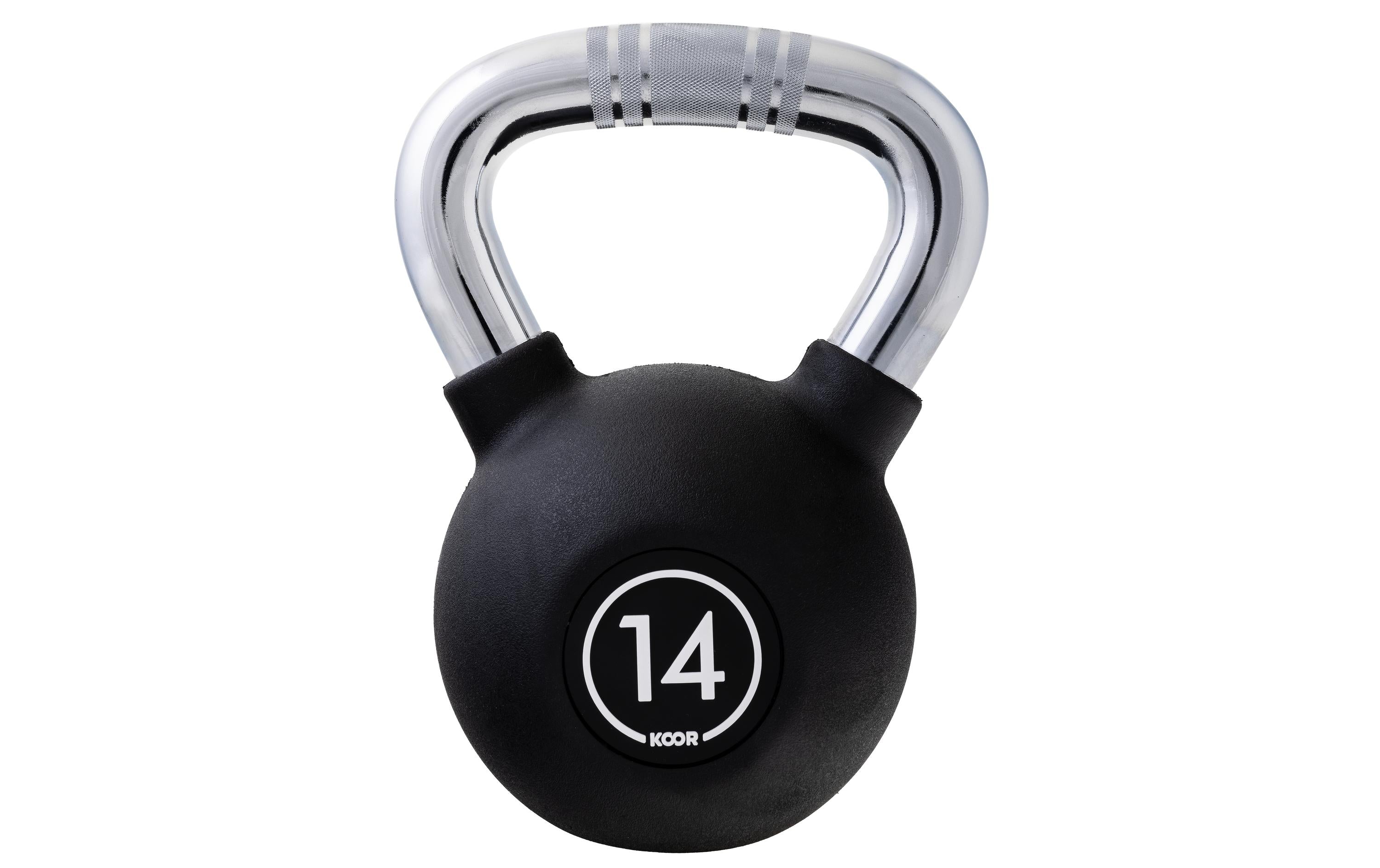 KOOR, Kettlebell 14 kg, Schwarz